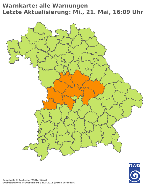Aktuelle Wetterwarnungen für  Hannover