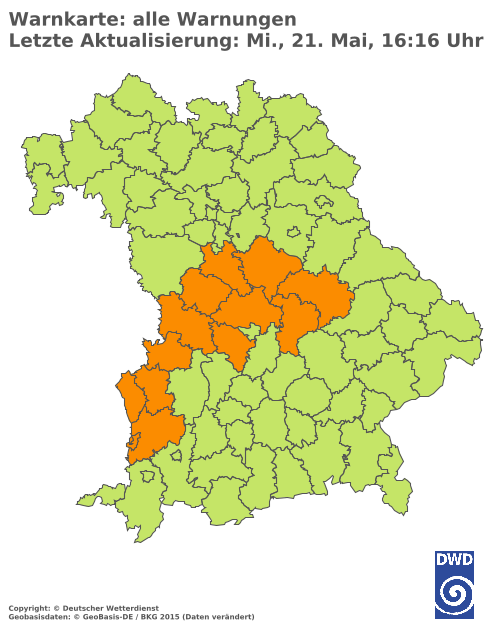 Aktuelle Wetterwarnungen für  Hannover