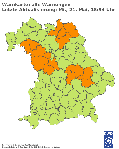 Aktuelle Wetterwarnungen für  Hannover