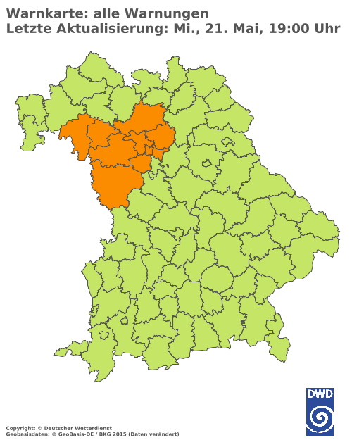 Aktuelle Wetterwarnungen für  Hannover