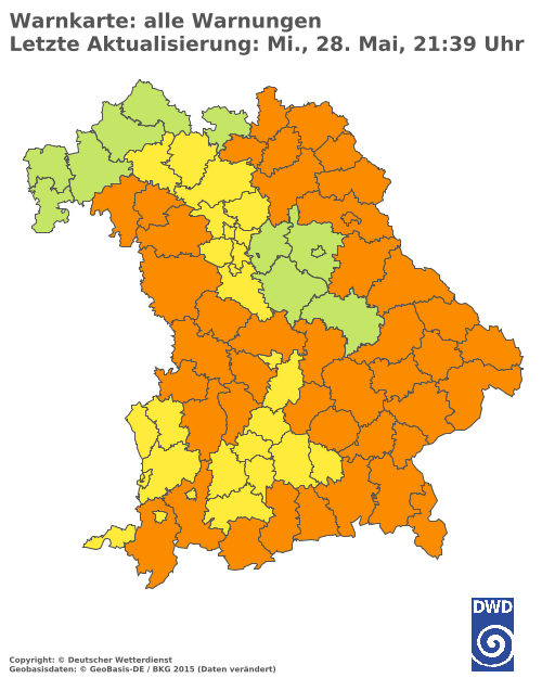 Aktuelle Wetterwarnungen für  Hannover
