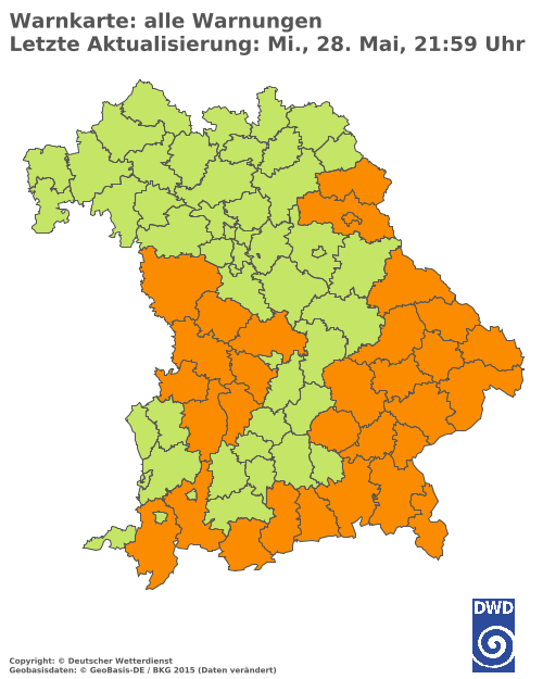 Aktuelle Wetterwarnungen für  Hannover
