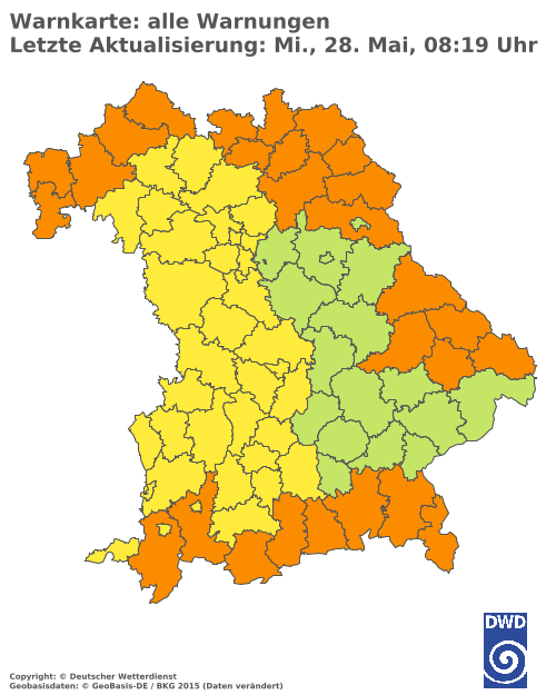 Aktuelle Wetterwarnungen für  Hannover