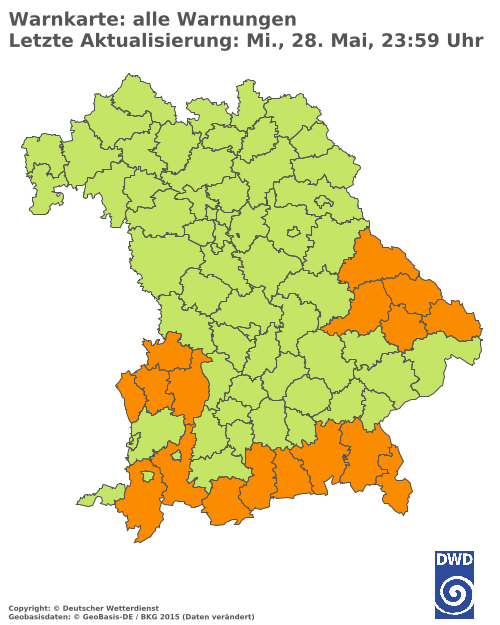 Aktuelle Wetterwarnungen für  Hannover