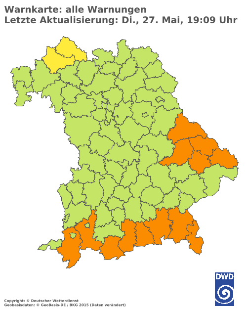 Aktuelle Wetterwarnungen für  Hannover