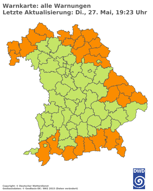 Aktuelle Wetterwarnungen für  Hannover