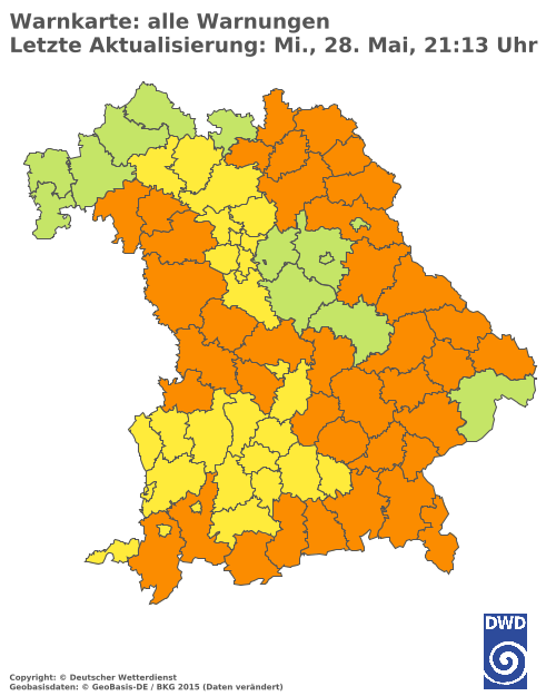 Aktuelle Wetterwarnungen für  Hannover
