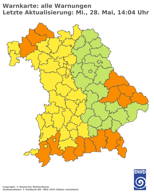 Aktuelle Wetterwarnungen für  Hannover