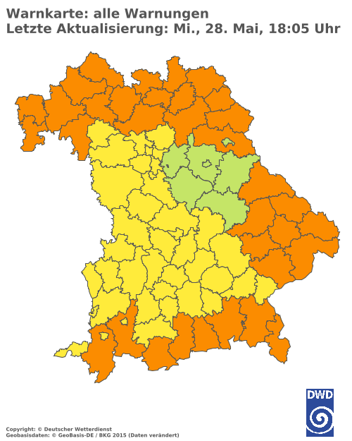Aktuelle Wetterwarnungen für  Hannover