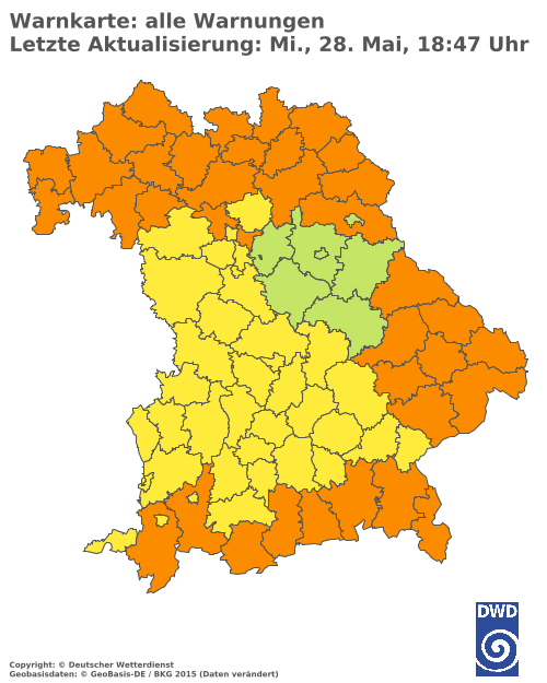 Aktuelle Wetterwarnungen für  Hannover