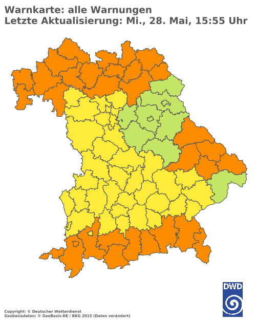 Aktuelle Wetterwarnungen für  Hannover
