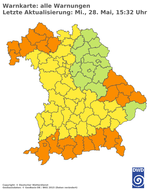 Aktuelle Wetterwarnungen für  Hannover