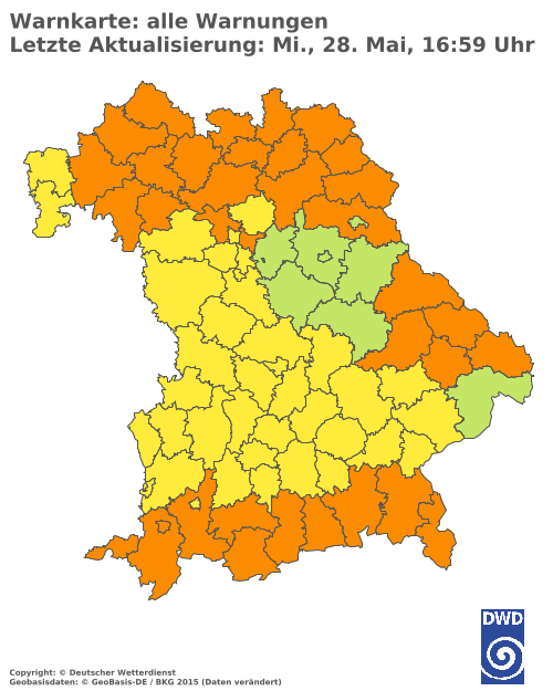 Aktuelle Wetterwarnungen für  Hannover