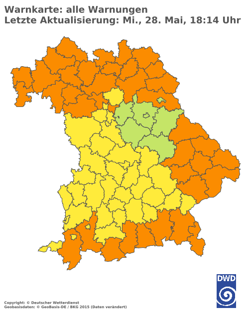 Aktuelle Wetterwarnungen für  Hannover