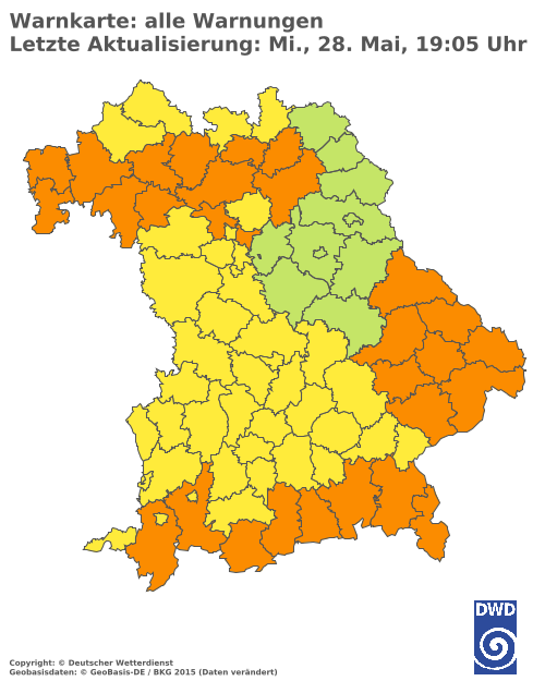 Aktuelle Wetterwarnungen für  Hannover