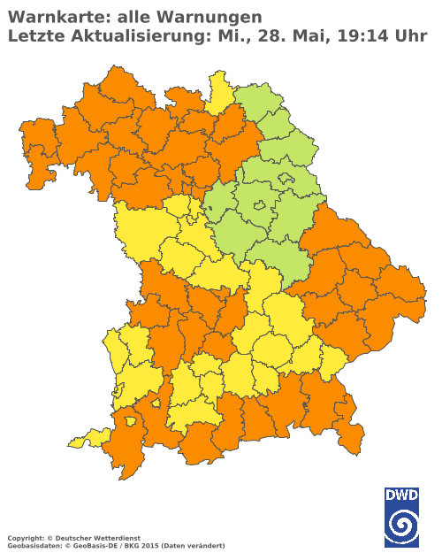 Aktuelle Wetterwarnungen für  Hannover