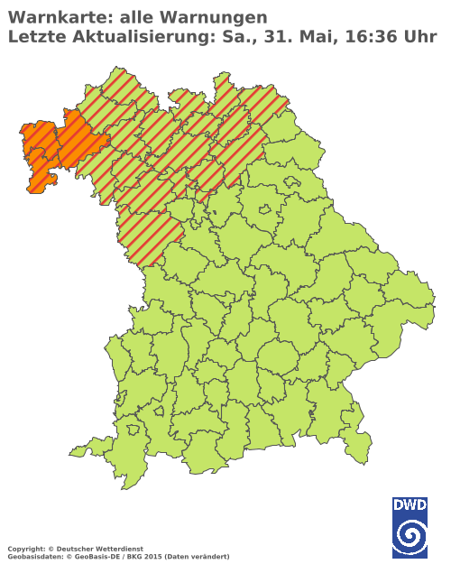 Aktuelle Wetterwarnungen für  Hannover