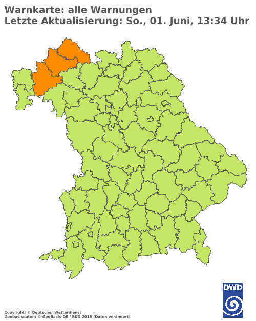 Aktuelle Wetterwarnungen für  Hannover
