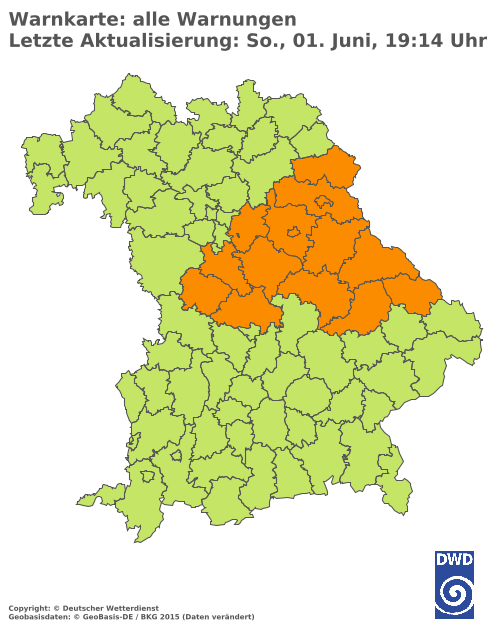 Aktuelle Wetterwarnungen für  Hannover