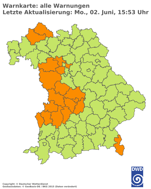 Aktuelle Wetterwarnungen für  Hannover