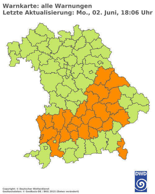 Aktuelle Wetterwarnungen für  Hannover