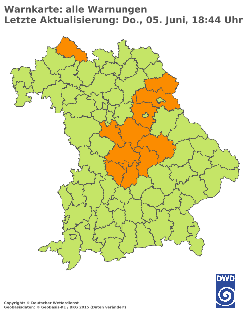 Aktuelle Wetterwarnungen für  Hannover