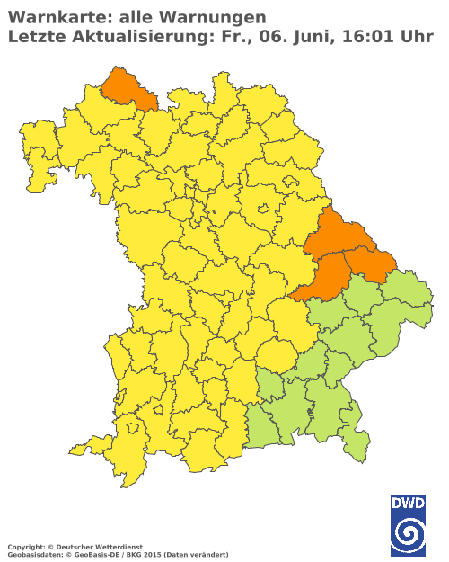 Aktuelle Wetterwarnungen für  Hannover