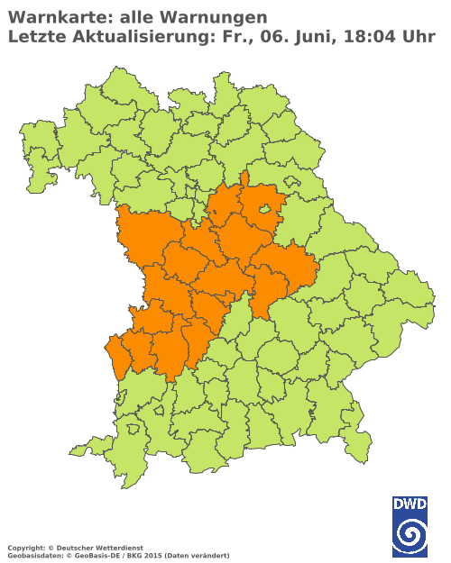 Aktuelle Wetterwarnungen für  Hannover