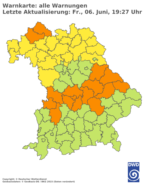 Aktuelle Wetterwarnungen für  Hannover
