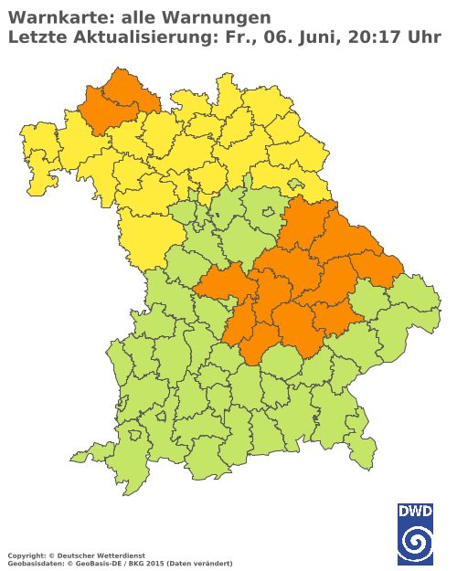 Aktuelle Wetterwarnungen für  Hannover