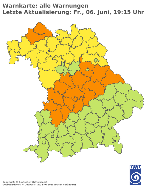 Aktuelle Wetterwarnungen für  Hannover