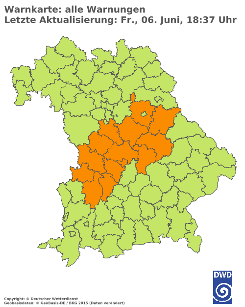 Aktuelle Wetterwarnungen für  Hannover