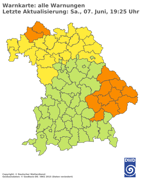 Aktuelle Wetterwarnungen für  Hannover
