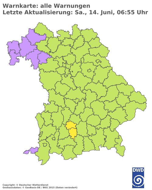 Aktuelle Wetterwarnungen für  Hannover
