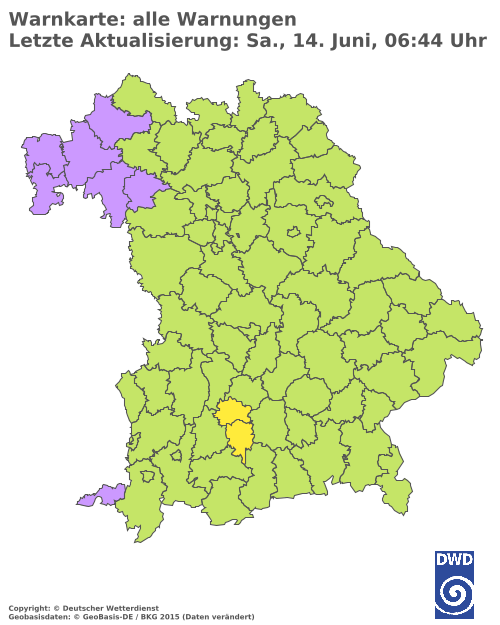 Aktuelle Wetterwarnungen für  Hannover