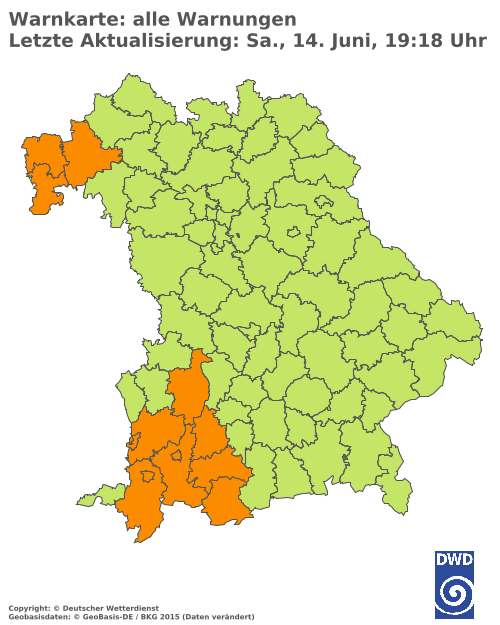 Aktuelle Wetterwarnungen für  Hannover