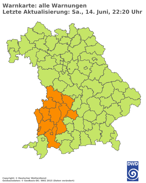 Aktuelle Wetterwarnungen für  Hannover