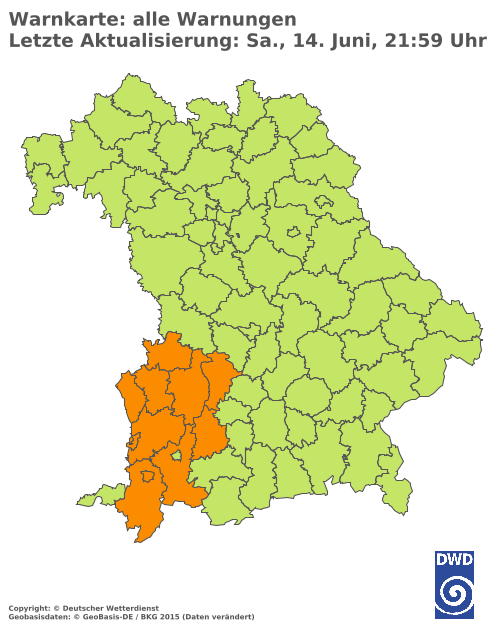 Aktuelle Wetterwarnungen für  Hannover