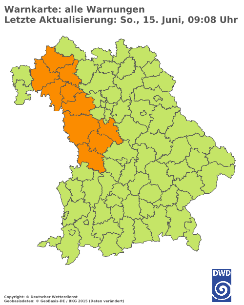 Aktuelle Wetterwarnungen für  Hannover