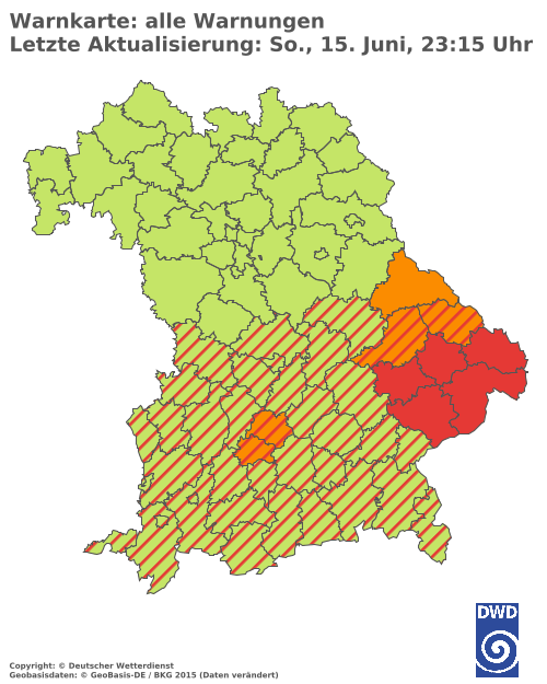Aktuelle Wetterwarnungen für  Hannover