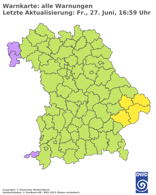 Aktuelle Wetterwarnungen für  Hannover