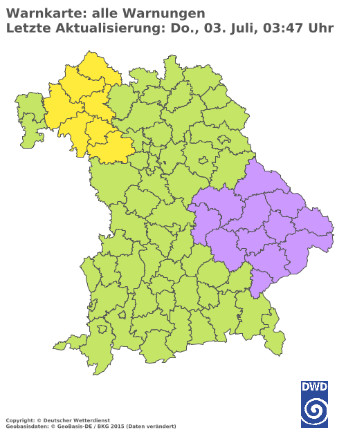 Aktuelle Wetterwarnungen für  Hannover