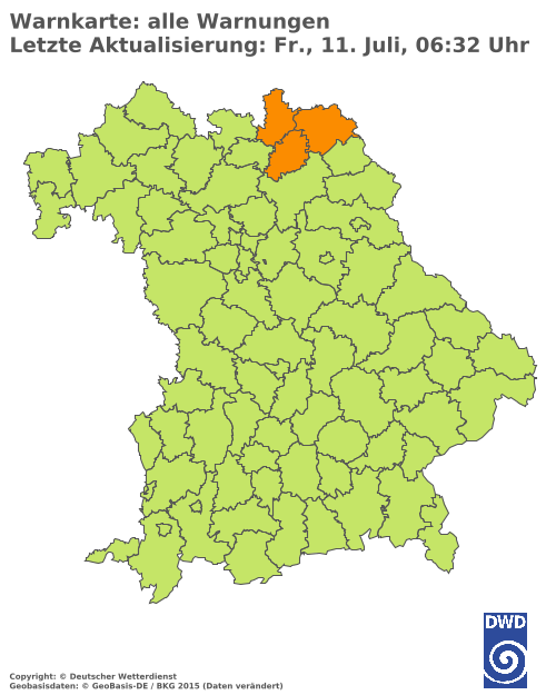 Aktuelle Wetterwarnungen für  Hannover