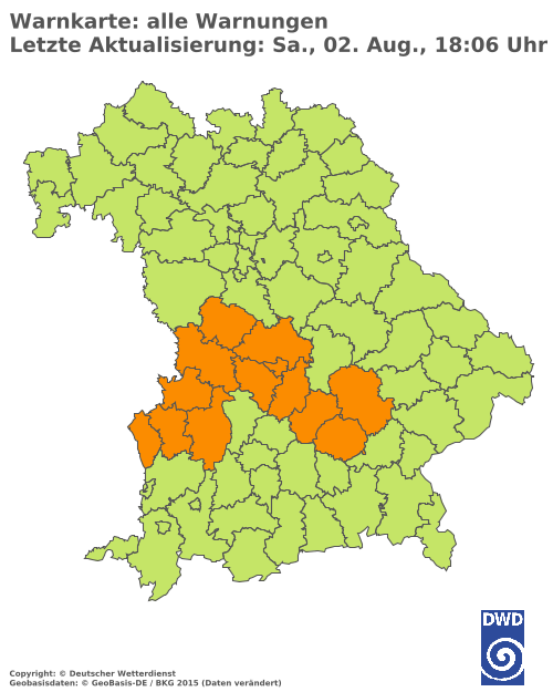Aktuelle Wetterwarnungen für  Hannover