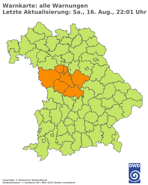 Aktuelle Wetterwarnungen für  Hannover