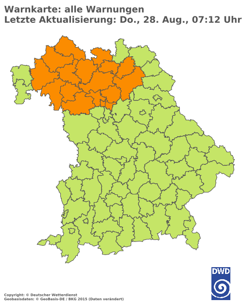 Aktuelle Wetterwarnungen für  Hannover