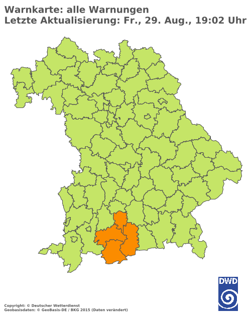 Aktuelle Wetterwarnungen für  Hannover