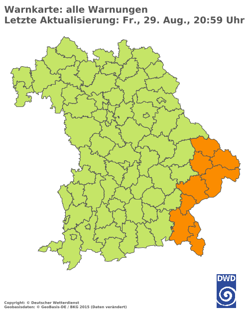 Aktuelle Wetterwarnungen für  Hannover