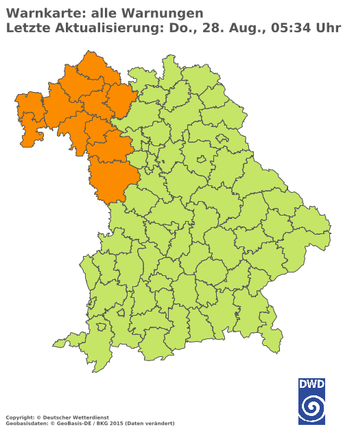 Aktuelle Wetterwarnungen für  Hannover