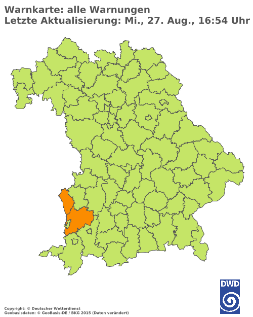 Aktuelle Wetterwarnungen für  Hannover